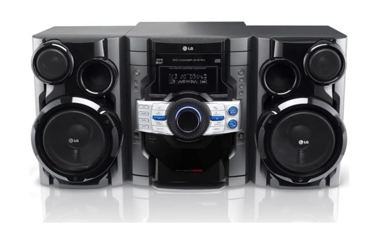 LG 3 CD/DVD 2.1 Mini Compo 60 watt dengan Fitur Bass Blast dan USB Direct Recording, MBD66