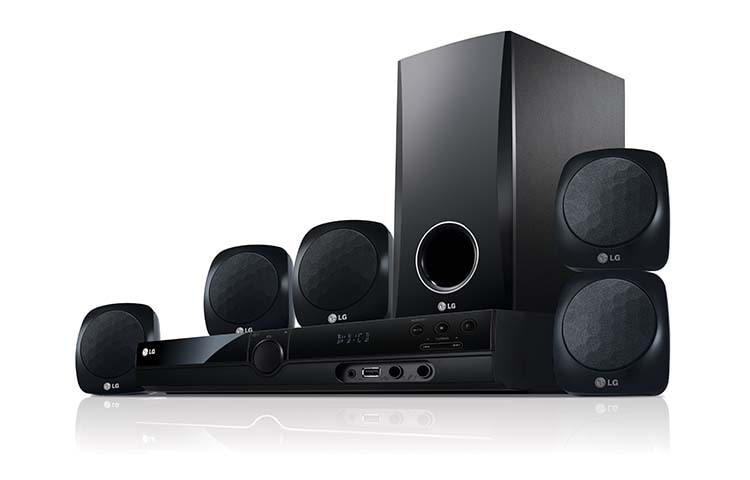 LG 5.1 DVD Home Cinema System 300 watt dengan USB Direct Recording & Playback, DH3120S