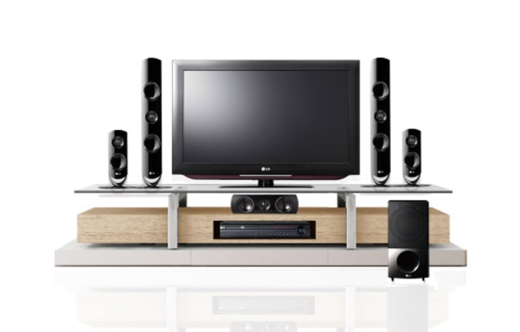 LG Home Theater dengan 440W/2.1ch Power Bass Sound, HT805VM