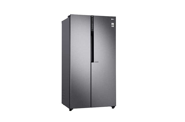 LG Kulkas Side by Side 679L gross / 613Lnett Inverter Linear Compressor dan Linear Cooling™ - Dark Graphite Steel, GC-B247KQDV