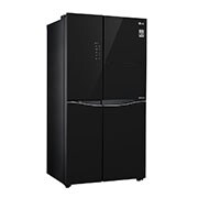 LG Kulkas Side by Side  675L gross /618L nett Inverter Linear Compressor dan Mini Bar, ThinQ™ dengan WiFi - Hitam, GC-C247UGUV