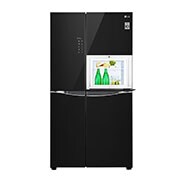 LG Kulkas Side by Side  675L gross /618L nett Inverter Linear Compressor dan Mini Bar, ThinQ™ dengan WiFi - Hitam, GC-C247UGUV