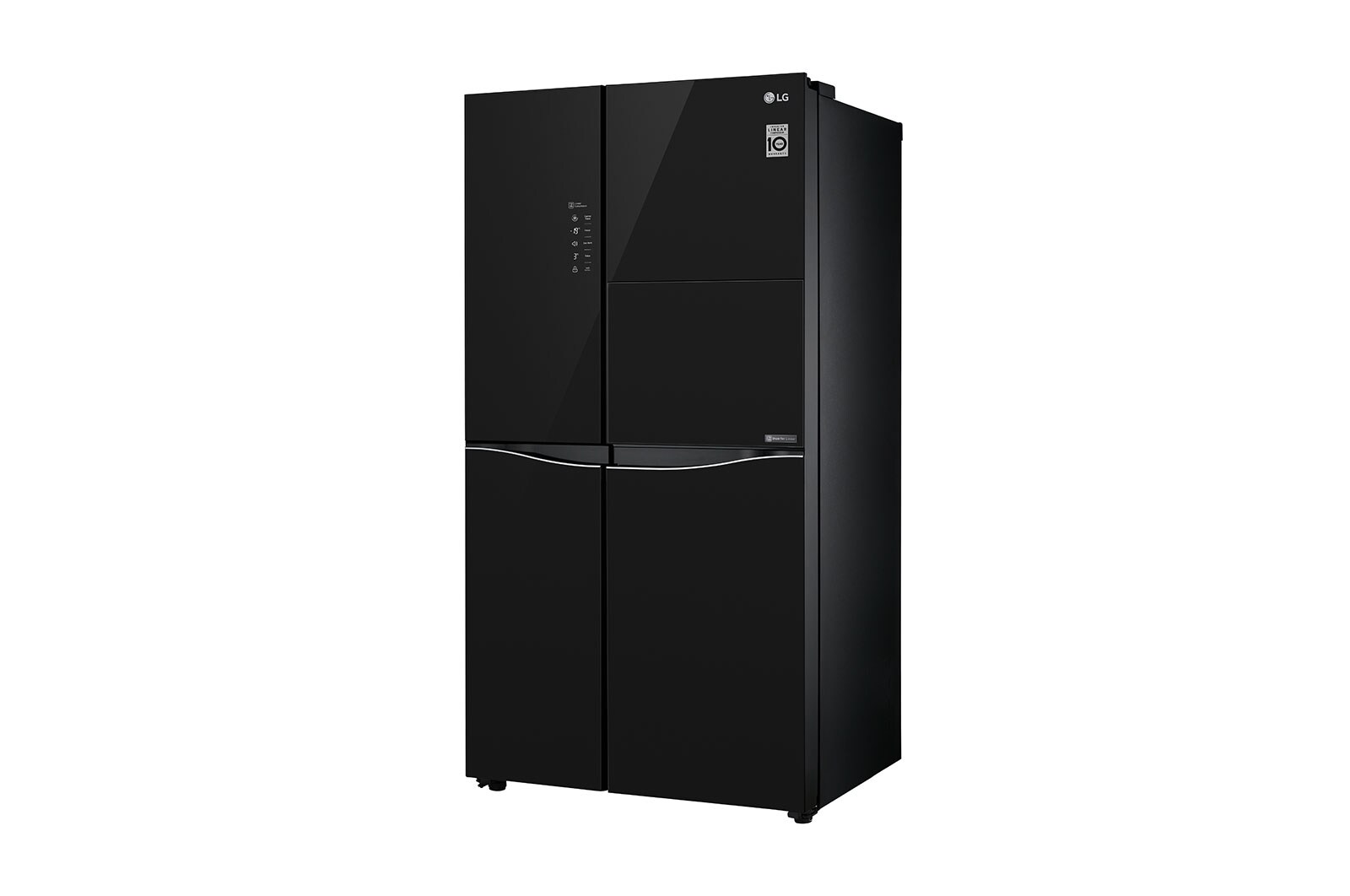 LG Kulkas Side by Side  675L gross /618L nett Inverter Linear Compressor dan Mini Bar, ThinQ™ dengan WiFi - Hitam, GC-C247UGUV