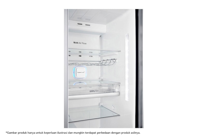 LG Kulkas Side by Side 668L gross / 601L nett Inverter Linear Compressor dan Rak Wine, ThinQ™ dengan WiFi - Platinum, GC-L247CLCV