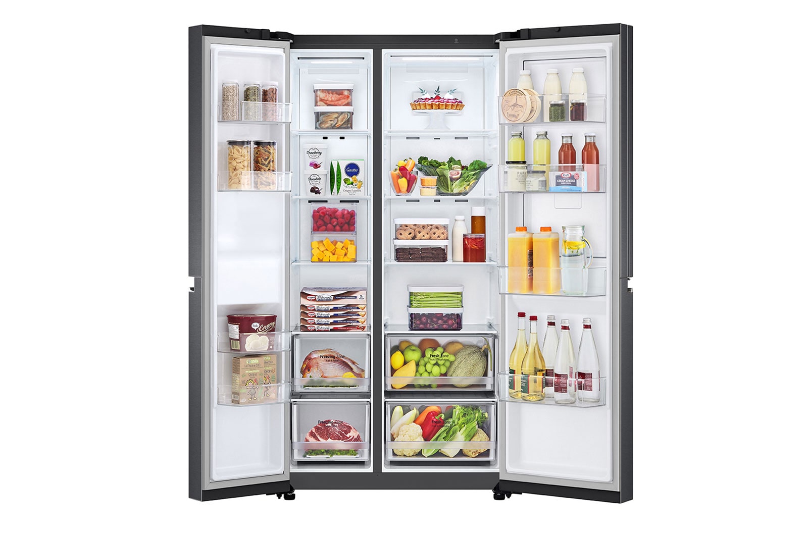 LG Kulkas Side by Side Terbaru Net 647L / Gross 694L dengan Pintu UltraSleek dan Door-in-Door™, GC-M257SQVS