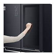 LG Kulkas Multi Door 595L gross / 458L nett Ramping dengan Inverter Linear Compressor, ThinQ™ dengan WiFi - Hitam Matte, GC-Q22FTQKL