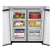 LG Kulkas Multi Door 595L gross / 458L nett Ramping dengan Inverter Linear Compressor, ThinQ™ dengan WiFi - Hitam Matte, GC-Q22FTQKL