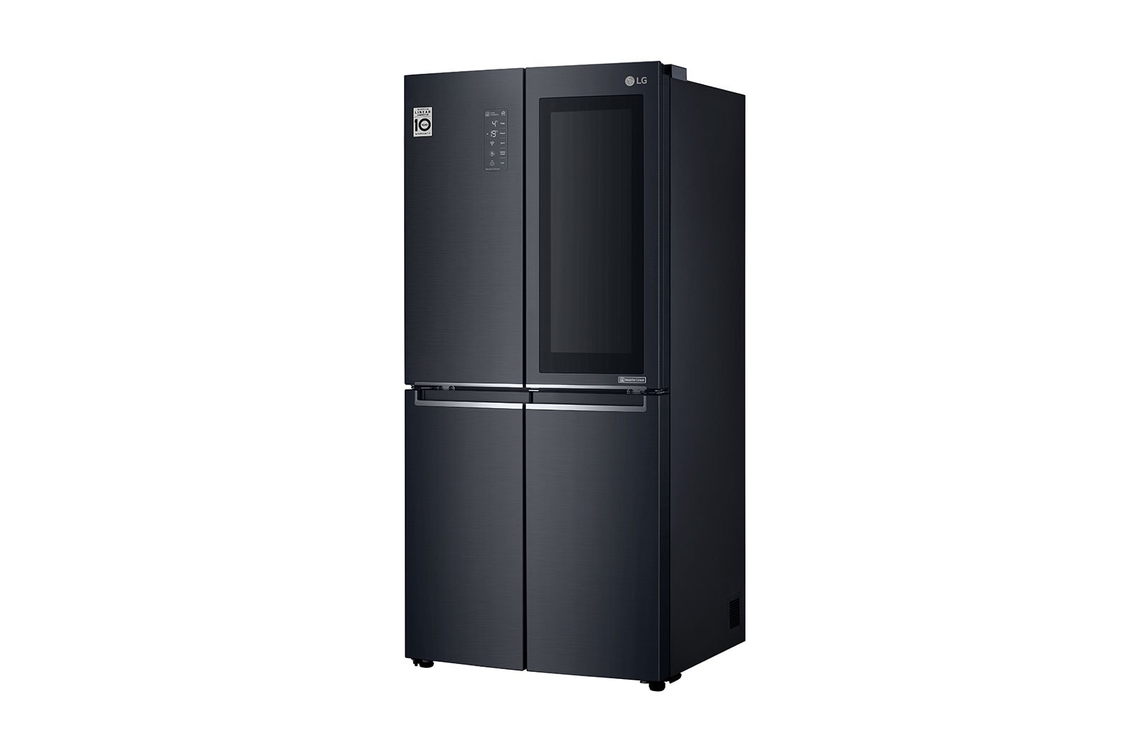 LG Kulkas Multi Door 595L gross / 458L nett Ramping dengan Inverter Linear Compressor, ThinQ™ dengan WiFi - Hitam Matte, GC-Q22FTQKL