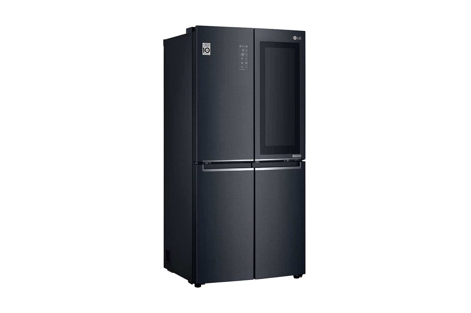 LG Kulkas Multi Door 595L gross / 458L nett Ramping dengan Inverter Linear Compressor, ThinQ™ dengan WiFi - Hitam Matte, GC-Q22FTQKL