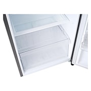 LG Kukas 1 Pintu 169L gross/ 164L nett dengan kotak buah dan sayuran yang lebih besar - Dark Graphite Steel, GN-201CK