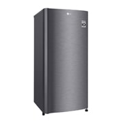 LG Kukas 1 Pintu 169L gross/ 164L nett dengan kotak buah dan sayuran yang lebih besar - Dark Graphite Steel, GN-201CK