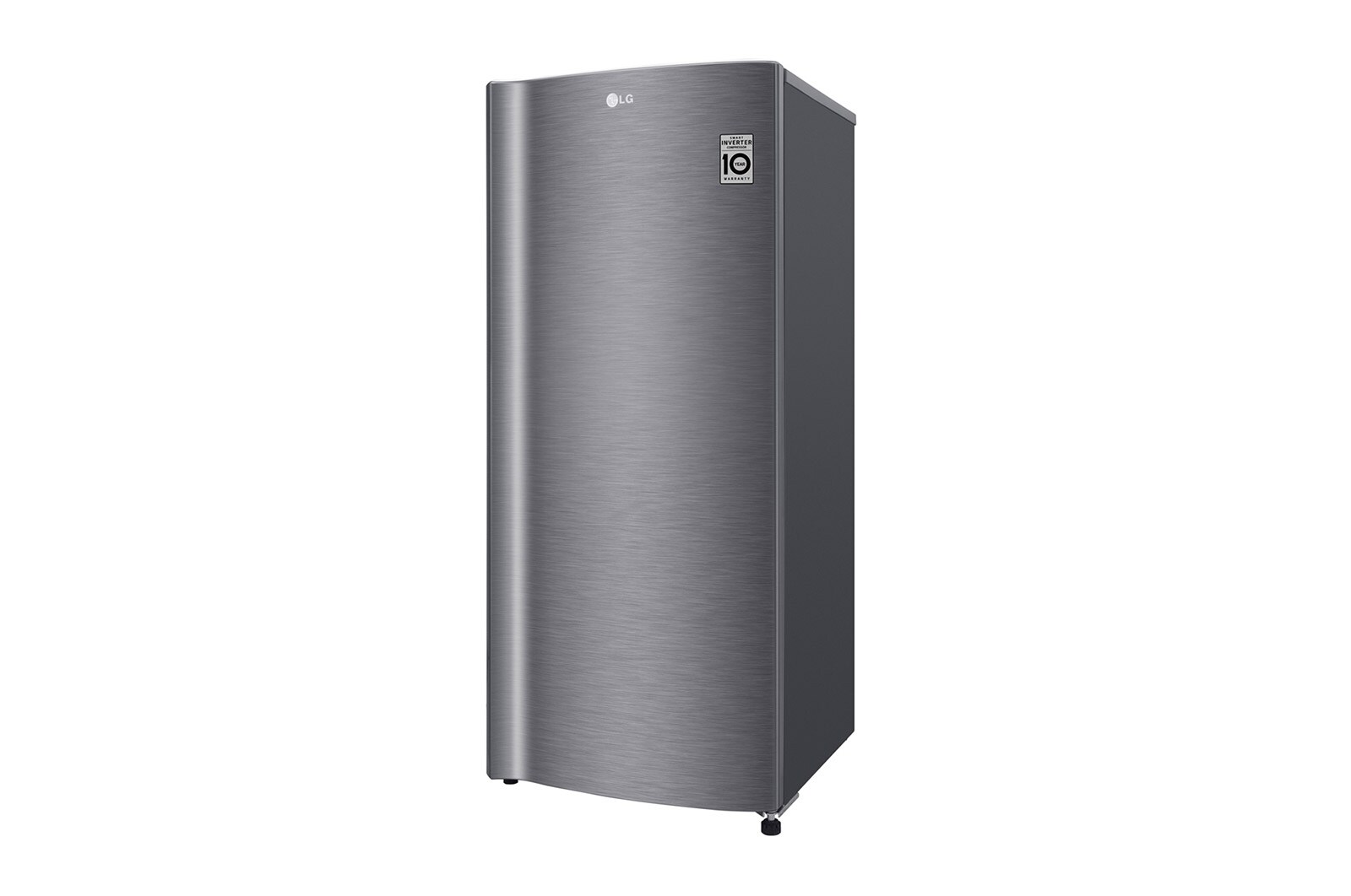 LG Kukas 1 Pintu 169L gross/ 164L nett dengan kotak buah dan sayuran yang lebih besar - Dark Graphite Steel, GN-201CK