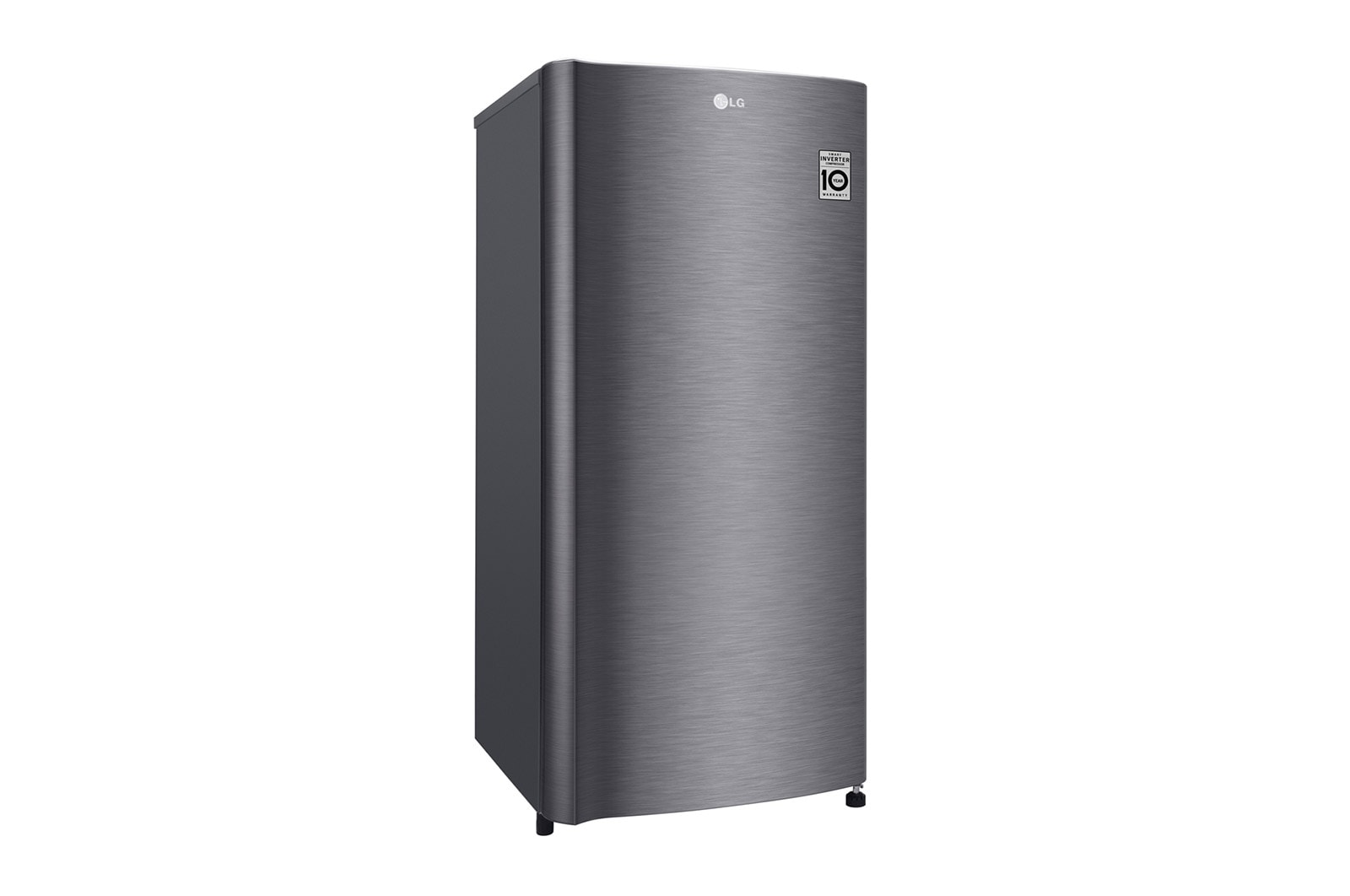 LG Kukas 1 Pintu 169L gross/ 164L nett dengan kotak buah dan sayuran yang lebih besar - Dark Graphite Steel, GN-201CK