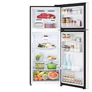 LG Kulkas 2 Pintu LG Refrigerator Objet Collection Terbaru, Nett 375L / Gross 410L dengan Warna Nature Beige dan DoorCooling+, GN-B372PQGB