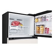 LG Kulkas 2 Pintu LG Refrigerator Objet Collection Terbaru, Nett 375L / Gross 410L dengan Warna Nature Beige dan DoorCooling+, GN-B372PQGB