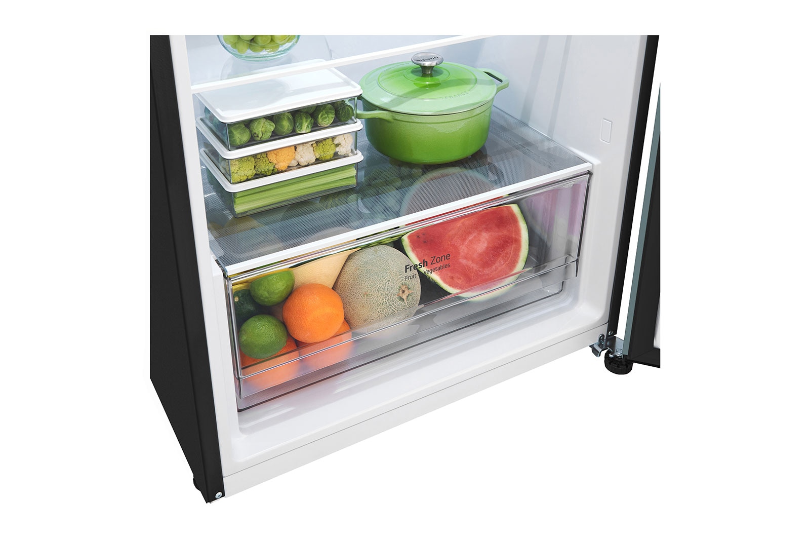 LG Kulkas 2 Pintu LG Refrigerator Objet Collection Terbaru, Nett 375L / Gross 410Ldengan Warna Clay Mint dan DoorCooling+, GN-B372PQGM