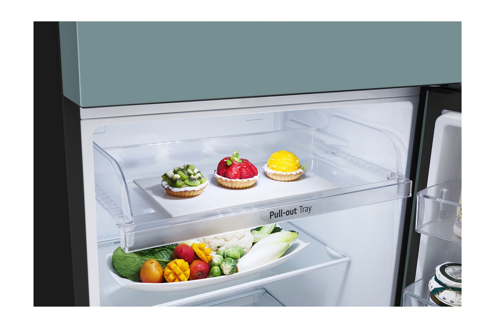 LG Kulkas 2 Pintu LG Refrigerator Objet Collection Terbaru, Nett 375L / Gross 410Ldengan Warna Clay Mint dan DoorCooling+, GN-B372PQGM