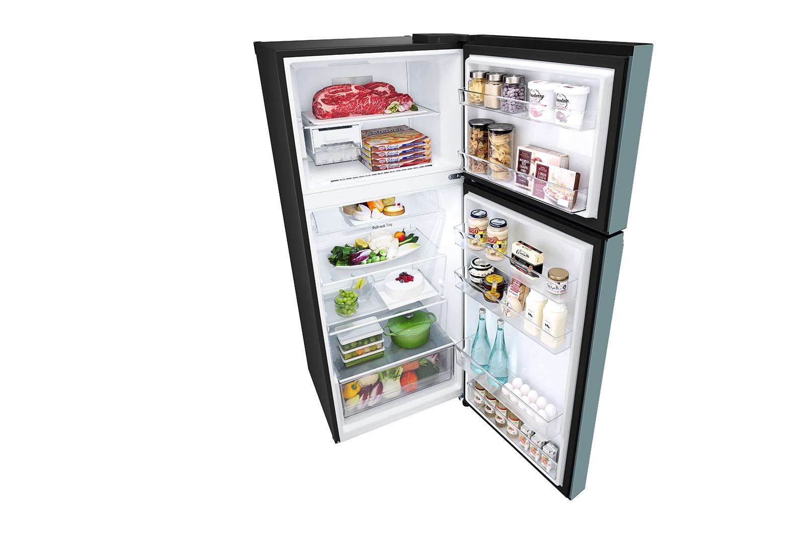 LG Kulkas 2 Pintu LG Refrigerator Objet Collection Terbaru, Nett 375L / Gross 410Ldengan Warna Clay Mint dan DoorCooling+, GN-B372PQGM