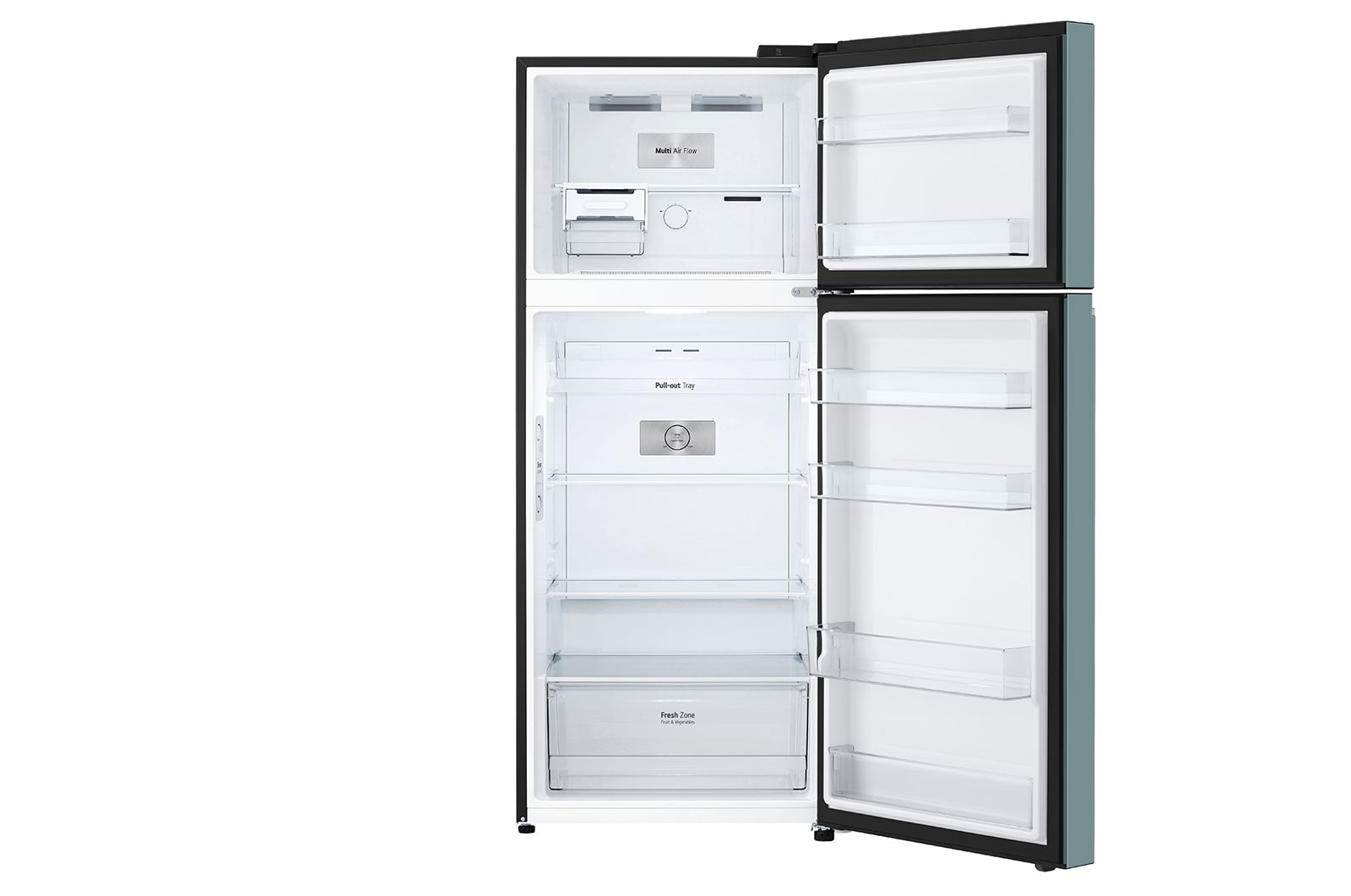 LG Kulkas 2 Pintu LG Refrigerator Objet Collection Terbaru, Nett 375L / Gross 410Ldengan Warna Clay Mint dan DoorCooling+, GN-B372PQGM