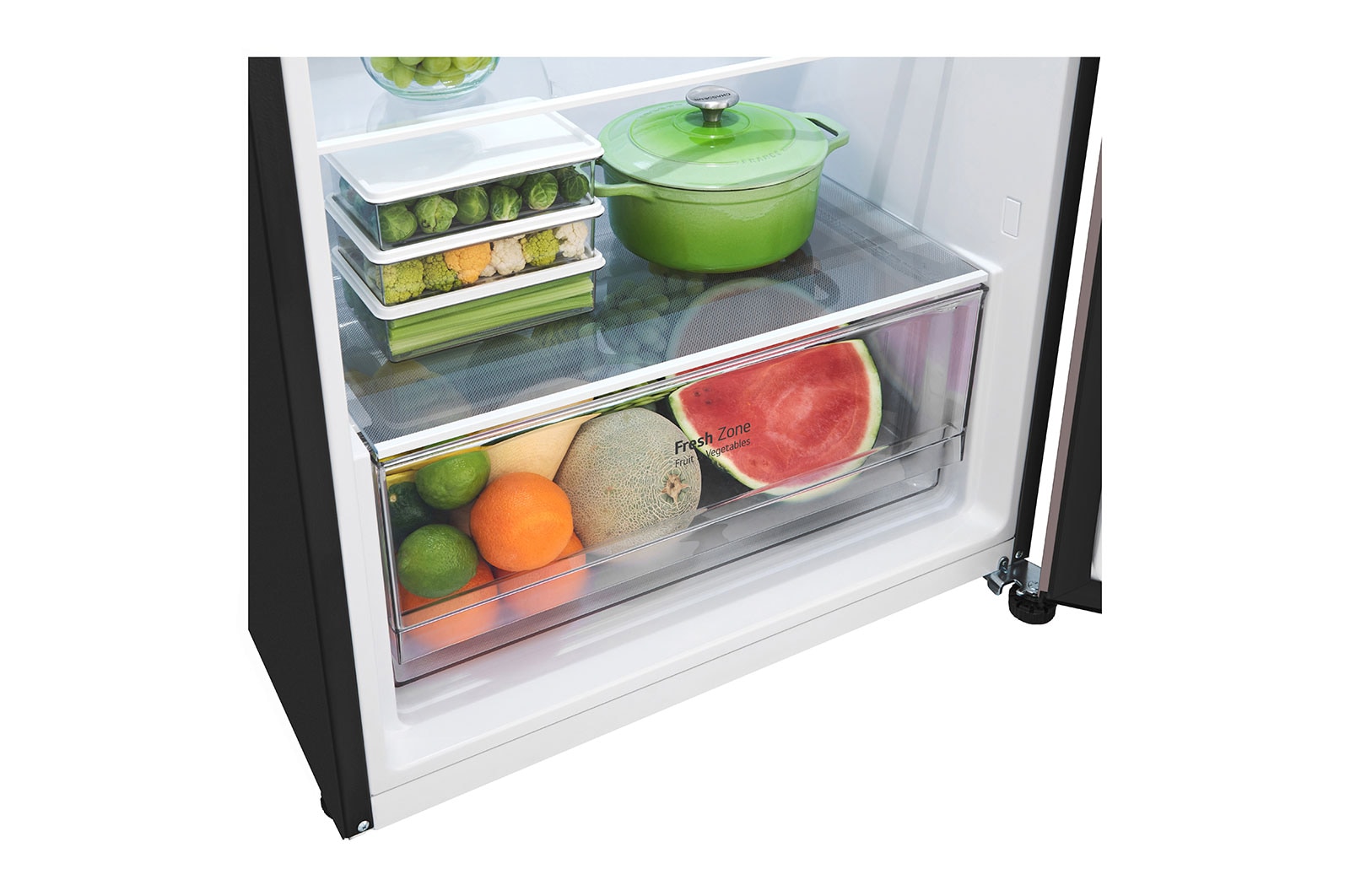 LG Kulkas 2 Pintu LG Refrigerator Objet Collection Terbaru, Nett 375L / Gross 410L dengan Warna Clay Pink dan DoorCooling+, GN-B372PQGP