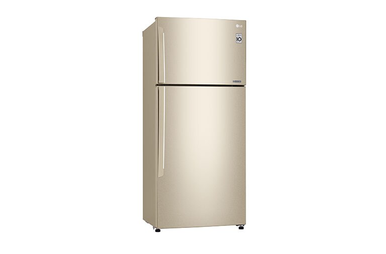 LG Kulkas 2 Pintu 516L gross/478L nett Inverter Linear Compressor dengan Door Cooling+™ dan Multi Air Flow - Gold, GN-C602HVCU