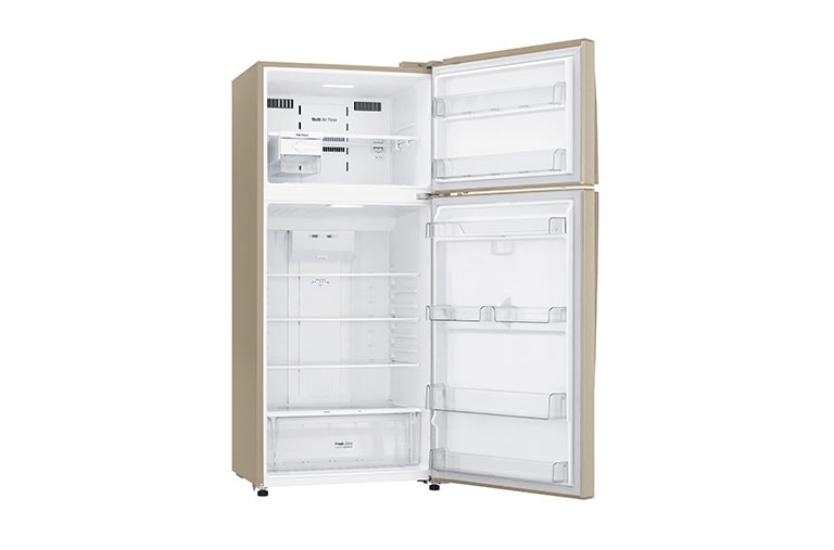 LG Kulkas 2 Pintu 516L gross/478L nett Inverter Linear Compressor dengan Door Cooling+™ dan Multi Air Flow - Gold, GN-C602HVCU