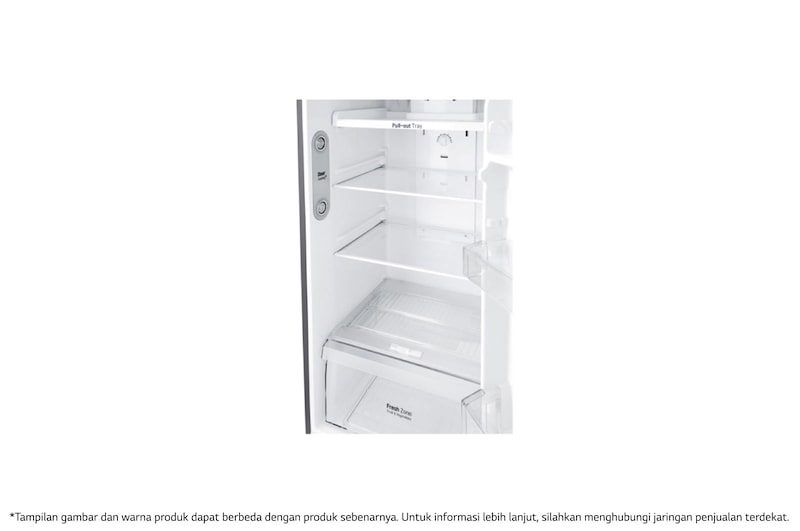 LG Kulkas 2 Pintu 272L gross/254Lnett Smart Inverter Compressor dan Door Cooling+™, GN-G272SLCB