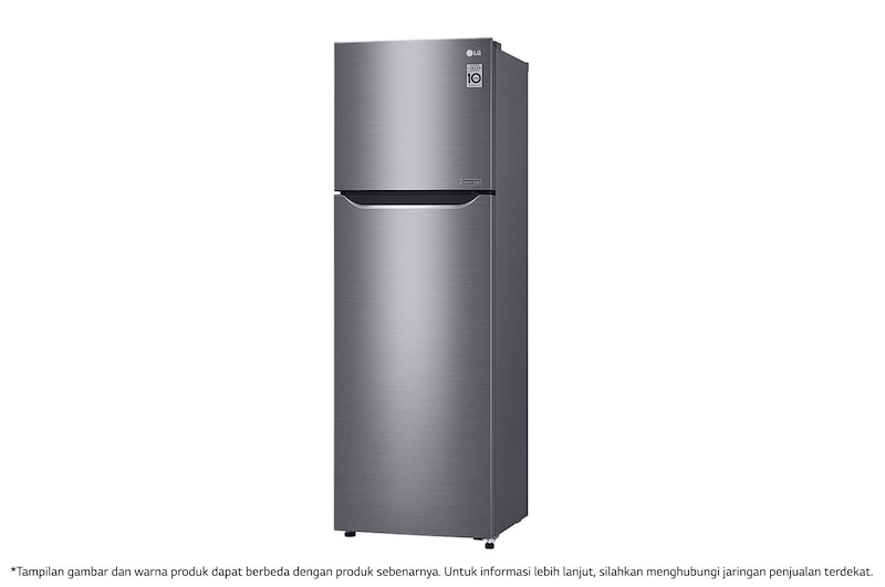 LG Kulkas 2 Pintu 272L gross/254Lnett Smart Inverter Compressor dan Door Cooling+™, GN-G272SLCB