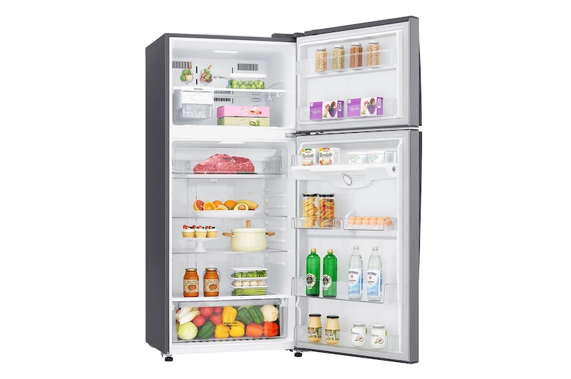 LG Kulkas 2 Pintu 547L Smart Inverter Compressor - Silver, GN-H702HLHL