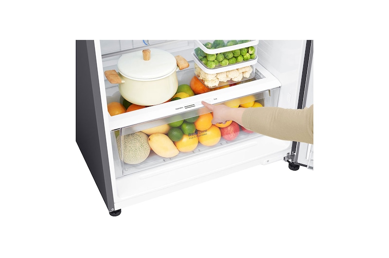 LG Kulkas 2 Pintu 547L Smart Inverter Compressor - Silver, GN-H702HLHL