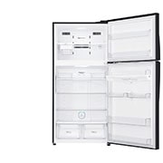 LG Kulkas 2 Pintu 630L gross /592L nett Inverter Linear Compressor dengan Hygiene Fresh+™, ThinQ™ dengan WiFi - Hitam Matte, GR-H802HQHU