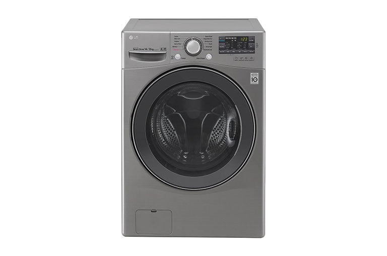 LG Mesin Cuci LG Front Loading, Wash 14kg/ Dry 8kg & Inverter Direct Drive™ Motor - ThinQ™ dengan WiFi, F2514DTGE