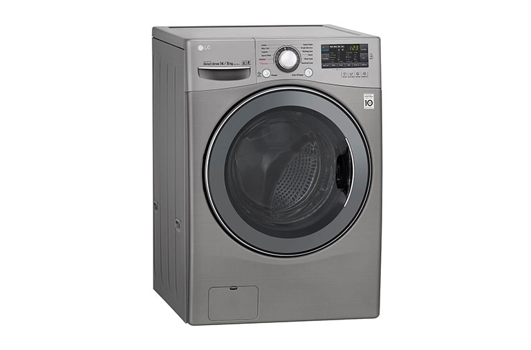 LG Mesin Cuci LG Front Loading, Wash 14kg/ Dry 8kg & Inverter Direct Drive™ Motor - ThinQ™ dengan WiFi, F2514DTGE