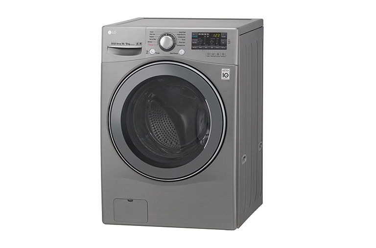 LG Mesin Cuci LG Front Loading, Wash 14kg/ Dry 8kg & Inverter Direct Drive™ Motor - ThinQ™ dengan WiFi, F2514DTGE