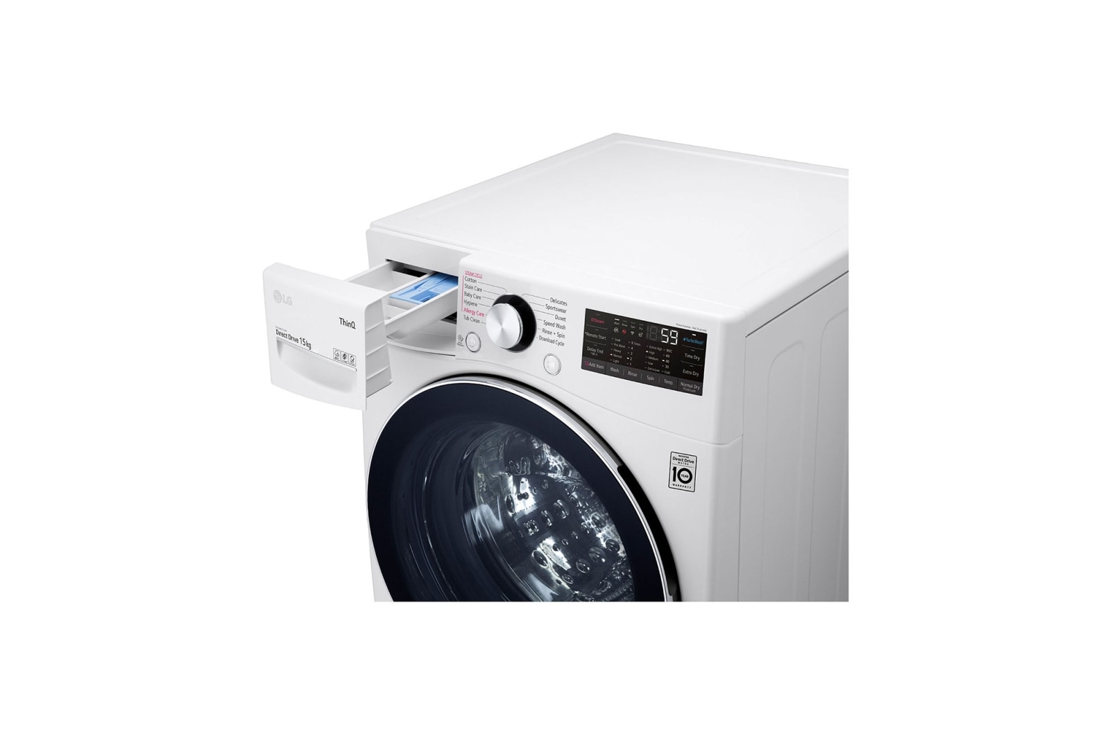 LG 15kg Front Loading Mesin Cuci AI DD™, F2515STGW