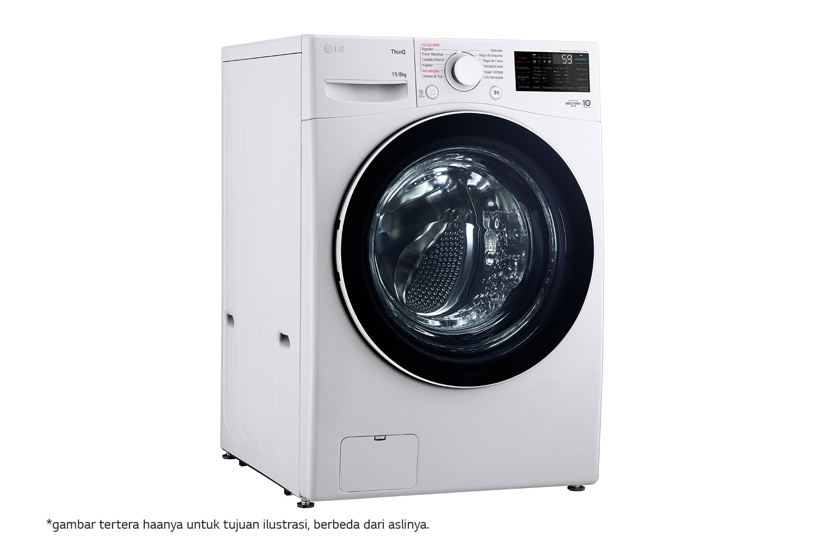 LG 15kg Front Loading Mesin Cuci AI DD™, F2515STPW