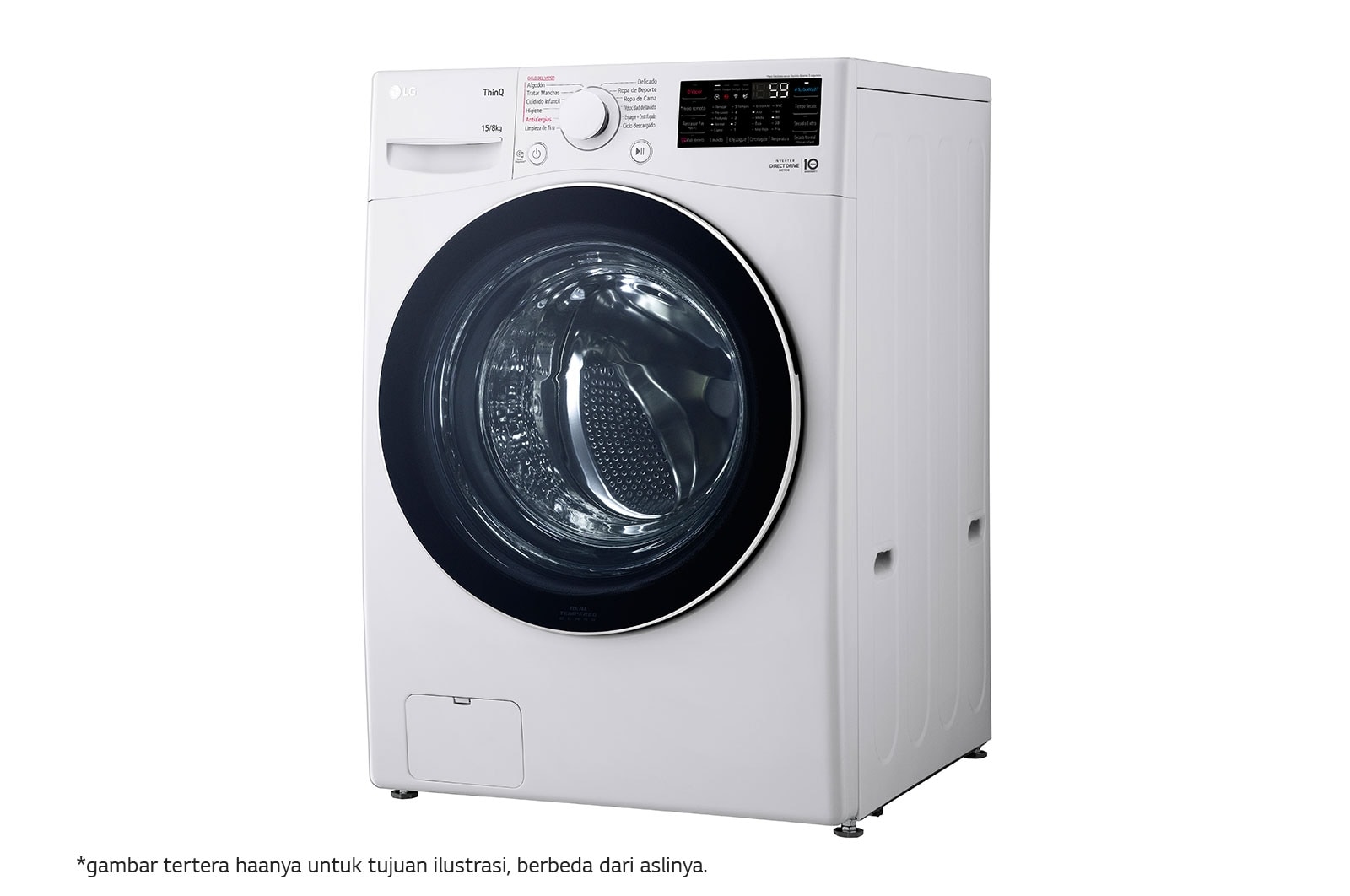 LG 15kg Front Loading Mesin Cuci AI DD™, F2515STPW