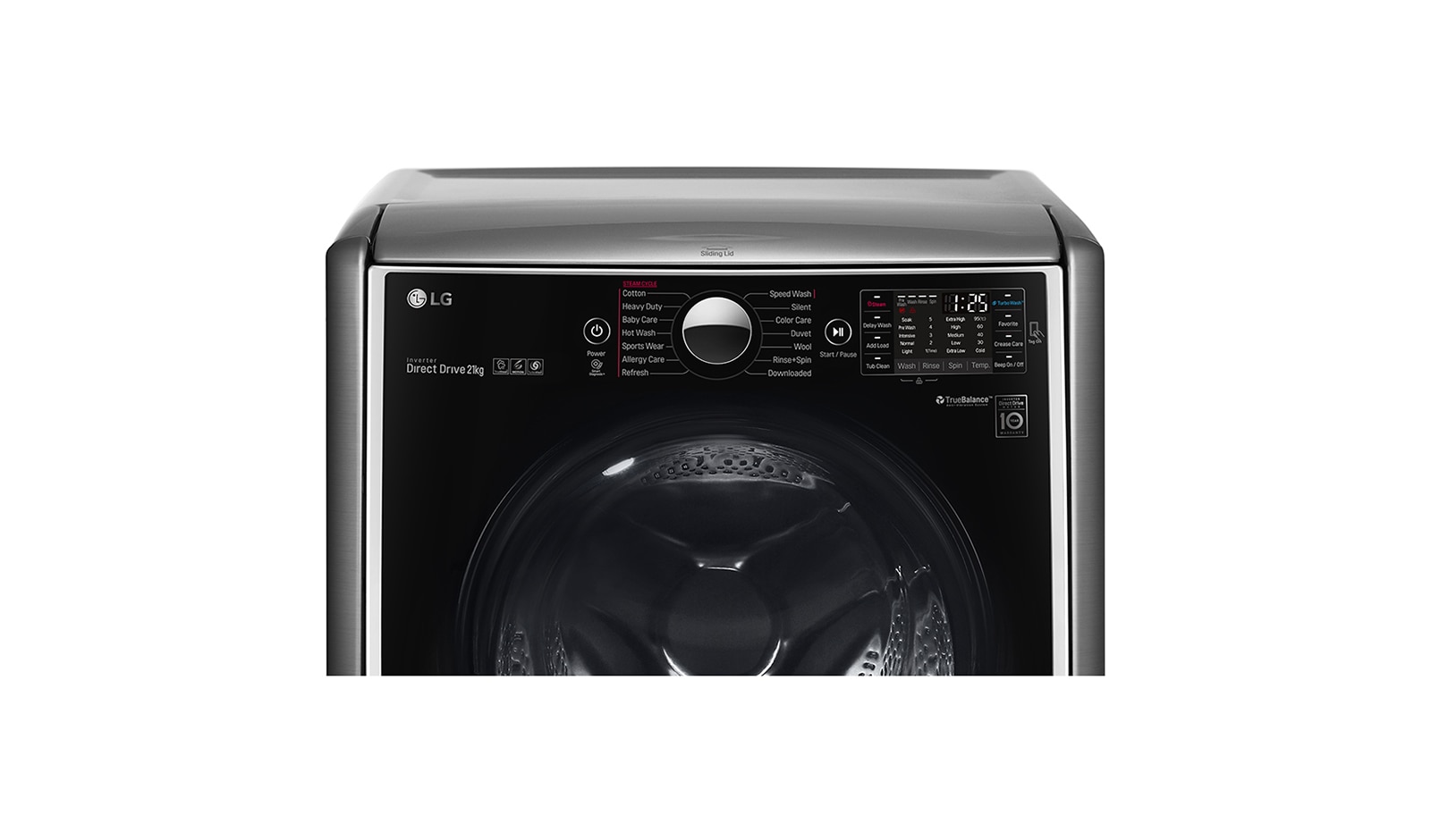 LG Mesin Cuci LG Front Loading Wash 21kg dengan Steam & TurboWash – Smart Diagnosis, F2721STWV