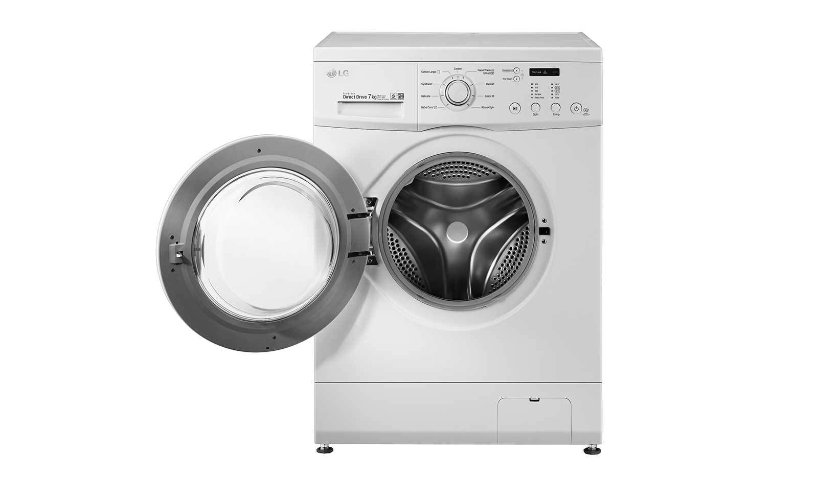 LG Mesin Cuci Front Loading, 7kg – Hemat Listrik dengan Inverter Direct Drive, F8007NMCW