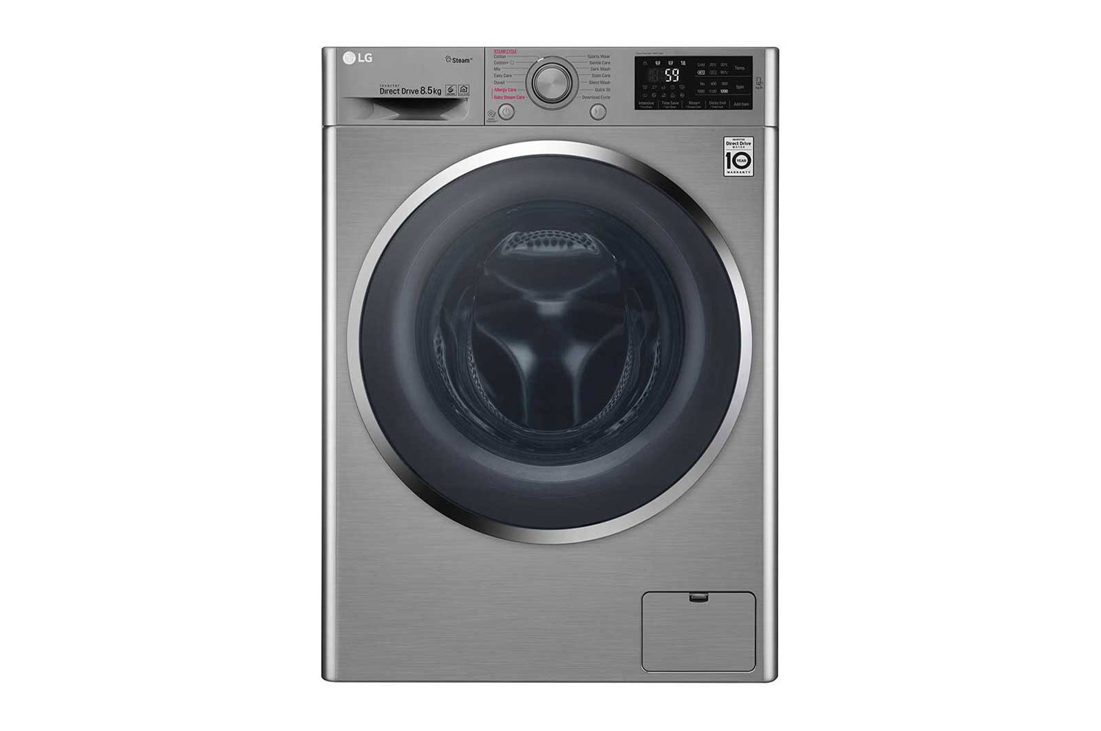 LG Mesin Cuci LG 8.5kg, Front Loading - Hemat Listrik dengan 6Motion DD Motor, FC1285S5V