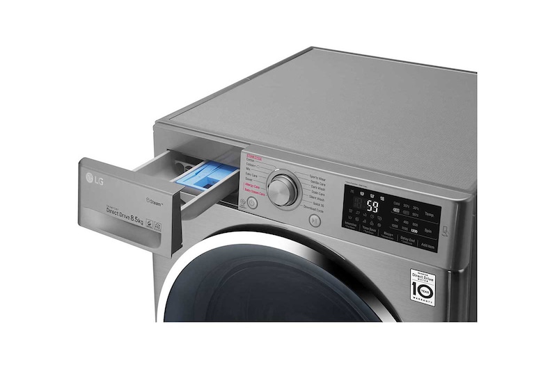 LG Mesin Cuci LG 8.5kg, Front Loading - Hemat Listrik dengan 6Motion DD Motor, FC1285S5V