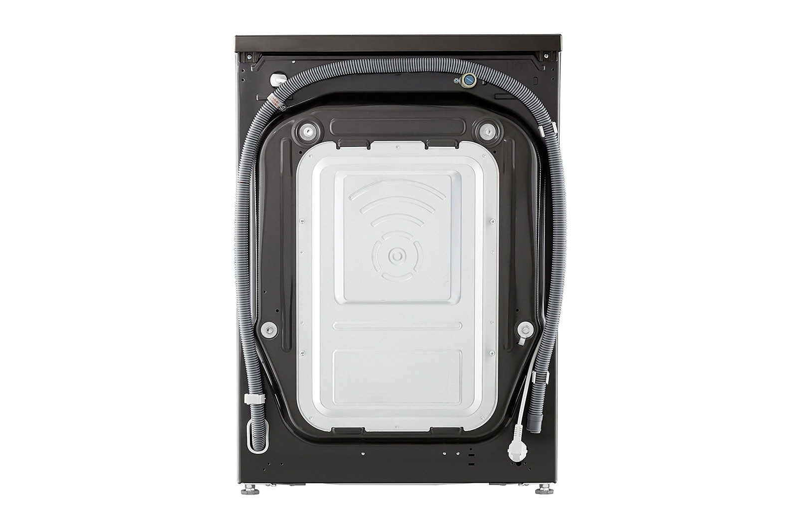 LG Mesin Cuci LG 10.5kg, Front Loading AI DD™ dengan Steam+™ dan TurboWash 360™, ThinQ™ dengan WiFi - Hitam Metalik, FV1450S1B