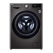 LG Mesin Cuci LG 10.5kg, Front Loading AI DD™ dengan Steam+™ dan TurboWash 360™, ThinQ™ dengan WiFi - Hitam Metalik, FV1450S1B