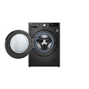 LG Mesin Cuci LG 10.5kg, Front Loading AI DD™ dengan Steam+™ dan TurboWash 360™, ThinQ™ dengan WiFi - Hitam Metalik, FV1450S1B