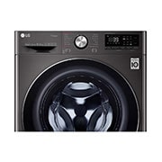 LG Mesin Cuci LG 10.5kg, Front Loading AI DD™ dengan Steam+™ dan TurboWash 360™, ThinQ™ dengan WiFi - Hitam Metalik, FV1450S1B