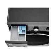 LG Mesin Cuci LG 10.5kg, Front Loading AI DD™ dengan Steam+™ dan TurboWash 360™, ThinQ™ dengan WiFi - Hitam Metalik, FV1450S1B