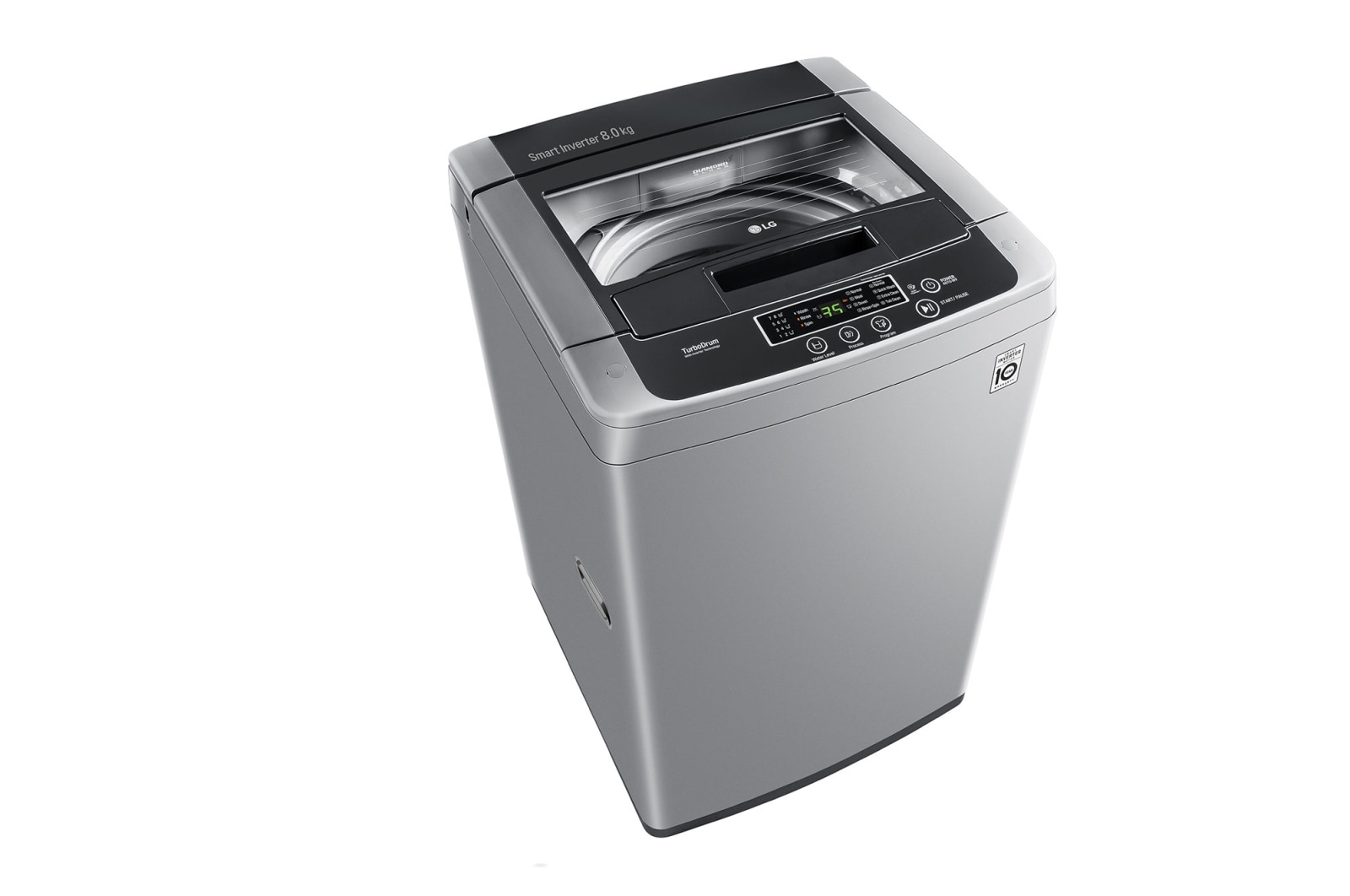 LG Mesin Cuci LG 8kg, Top Loading - Smart Inverter dengan Turbo Drum™, T2108VSPCK