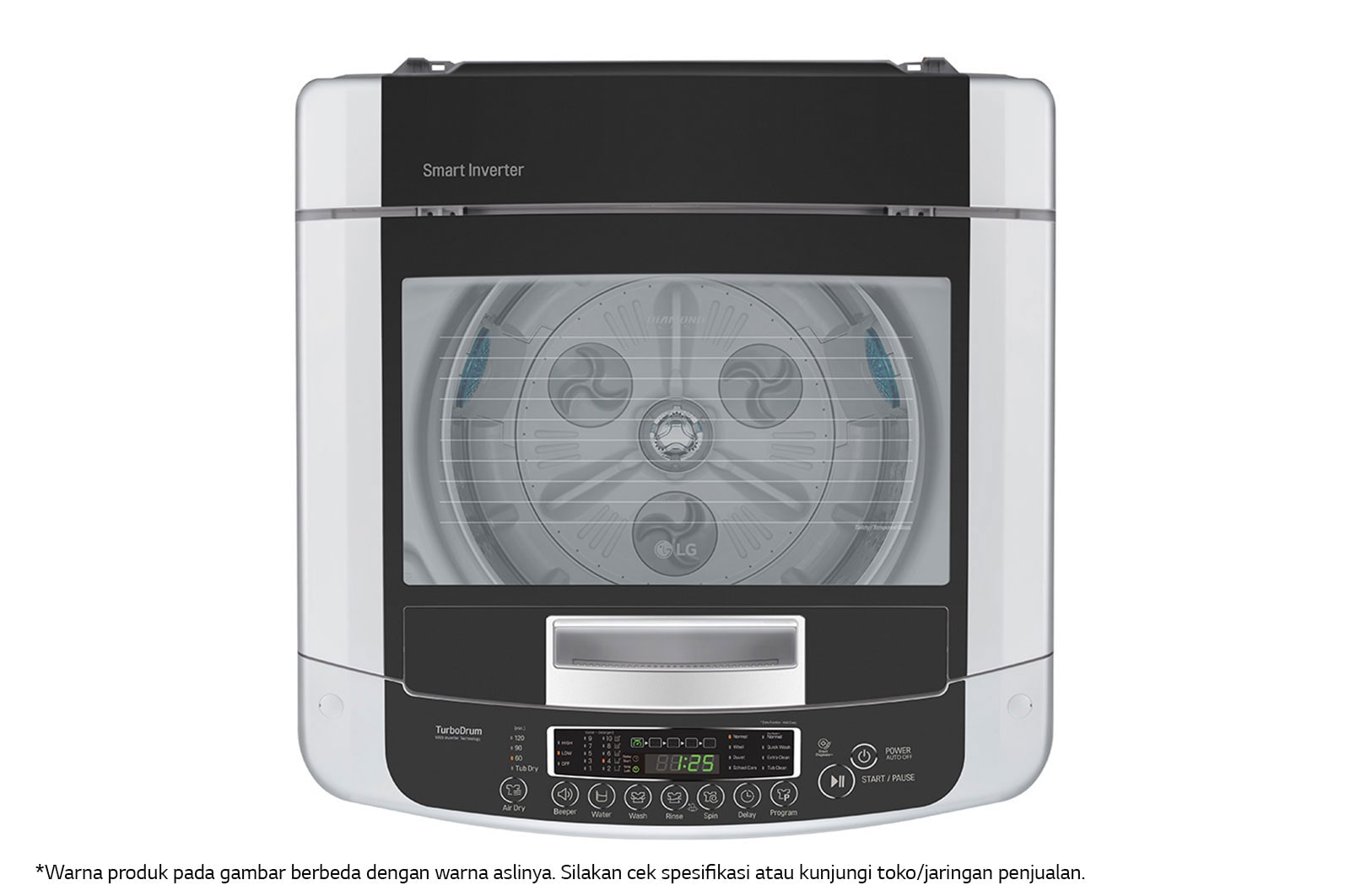 LG Mesin Cuci LG 16kg, Top Loading - Smart Inverter dengan Smart Diagnosis, T2516VSPM