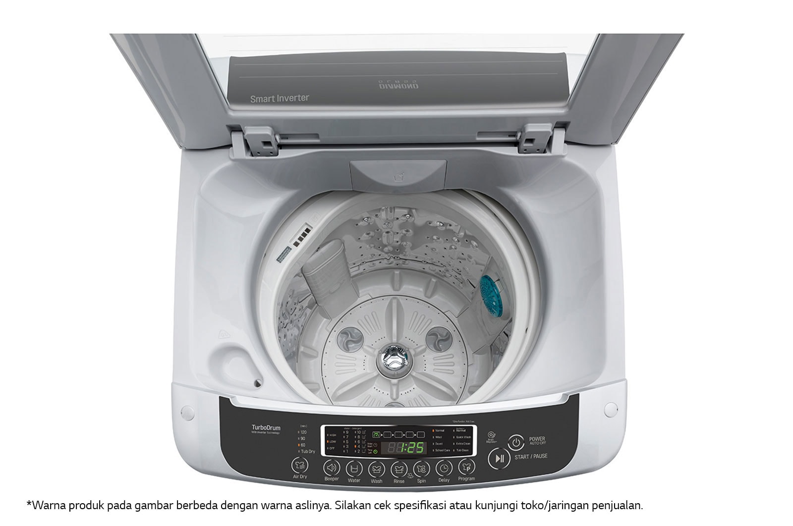 LG Mesin Cuci LG 16kg, Top Loading - Smart Inverter dengan Smart Diagnosis, T2516VSPM