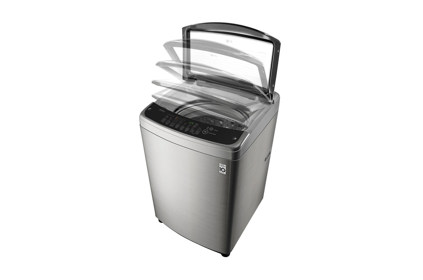 LG Mesin Cuci LG 18kg, Top Loading - Smart Motion dengan Smart Inverter - Metalik, T2518VSAV